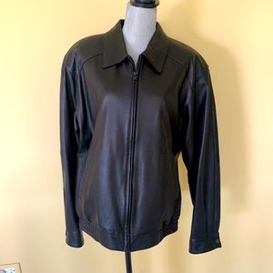 NEIMAN MARCUS LEATHER COAT